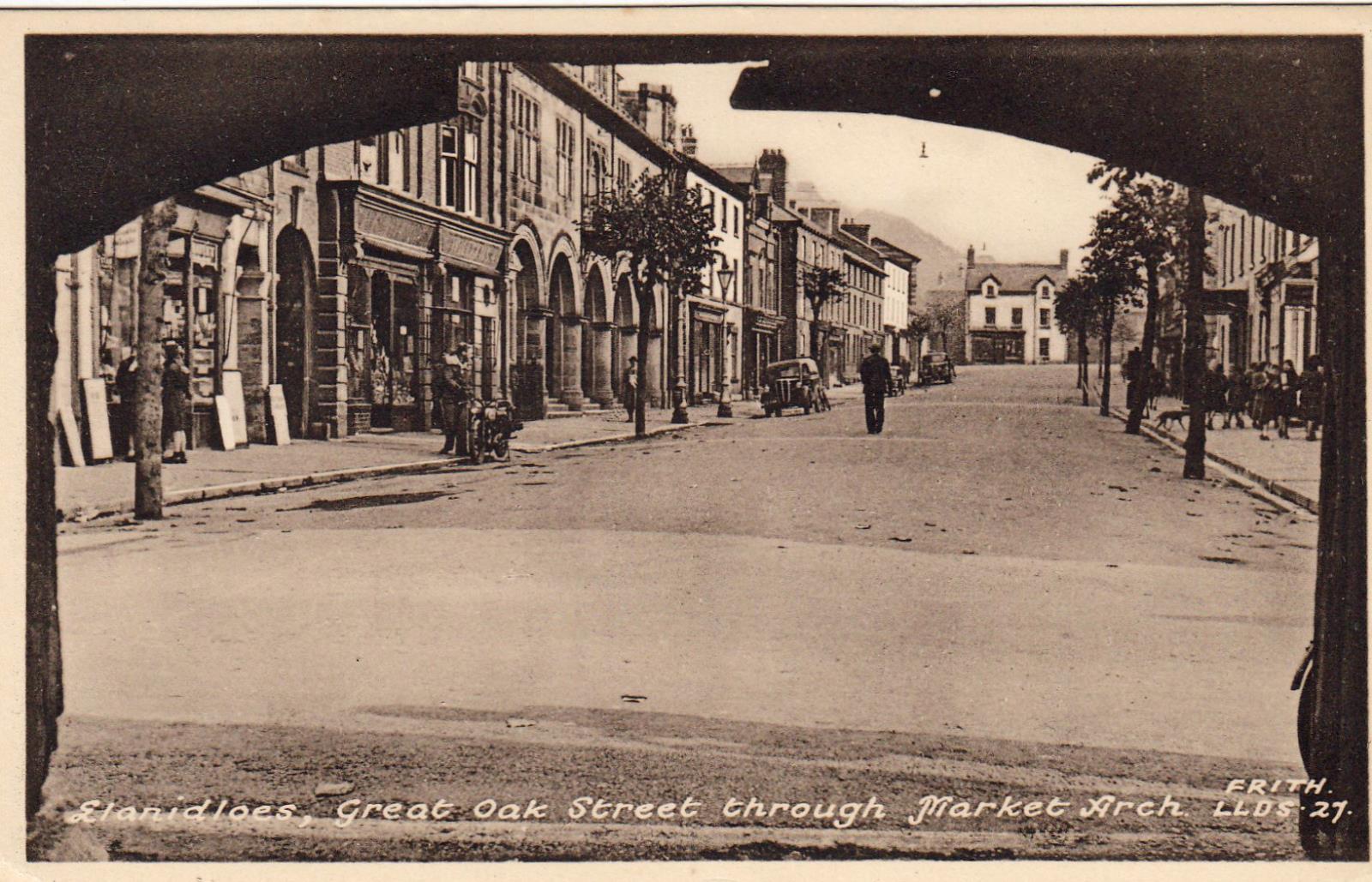 Llanidloes town, old postcards Llanidloes History